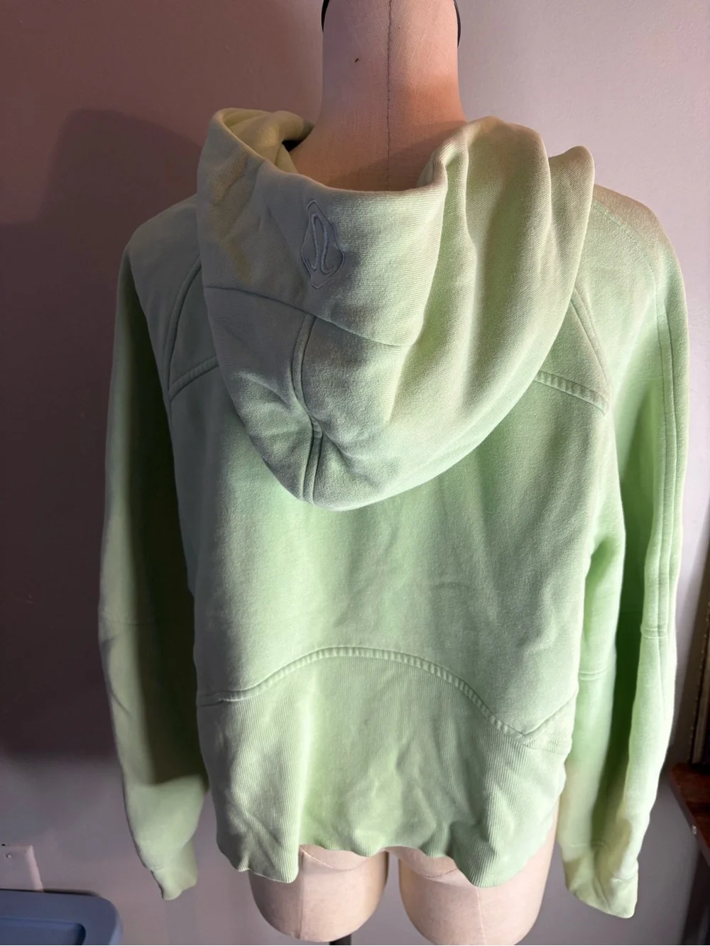 lululemon  Scuba  Oversized half zip sage green Sweatshirt.